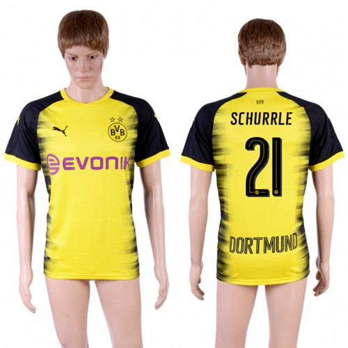 Dortmund #21 Schurrle Yellow Soccer Club Jersey